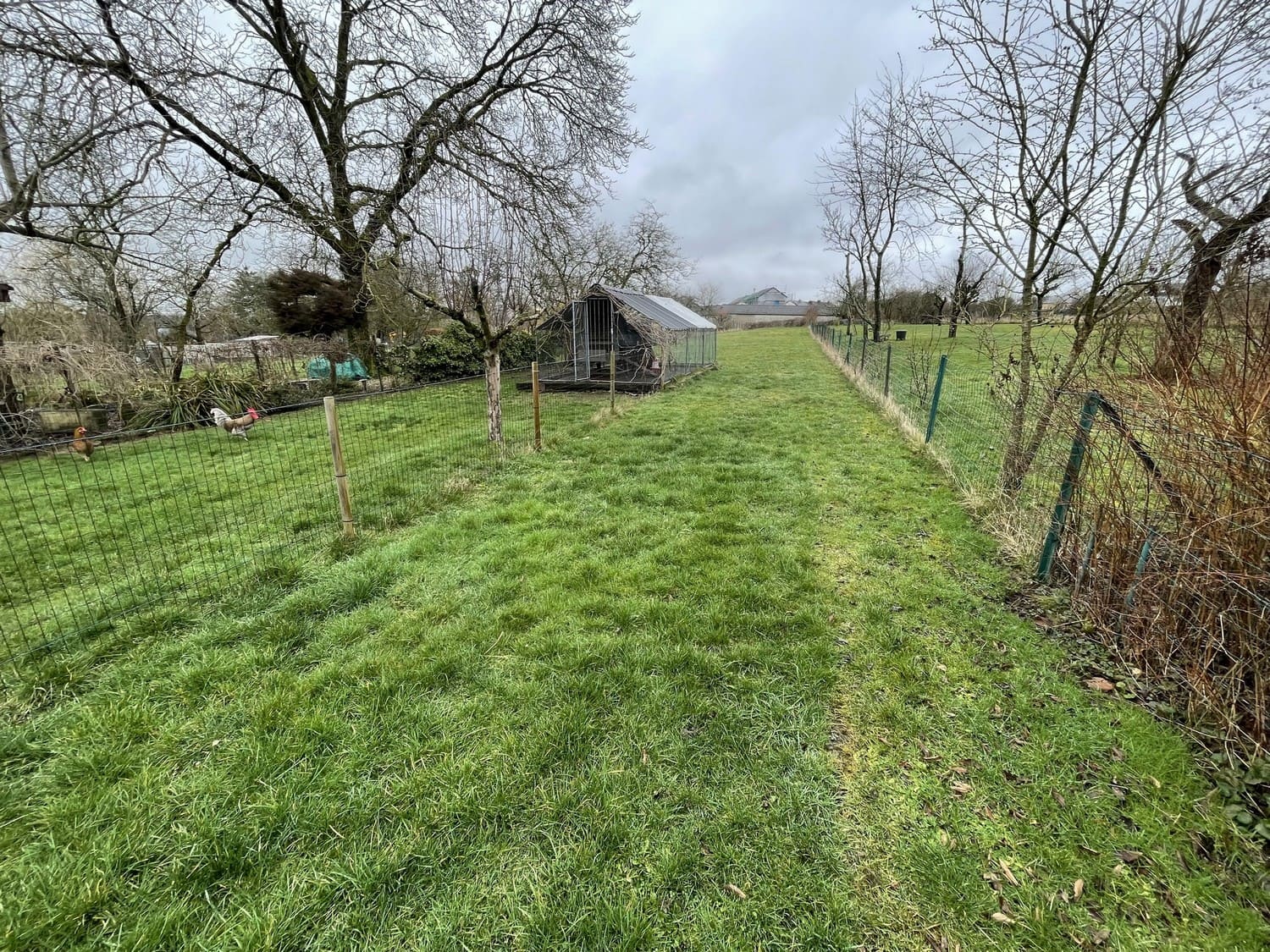 Maison d'habitation avec jardin et garage
